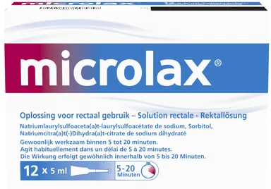Microlax Solution Rectale 12 x 5ml