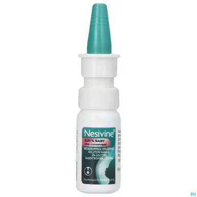 Nesivine 0,01% Baby Sine Conservans Gouttes Nasales 5ml