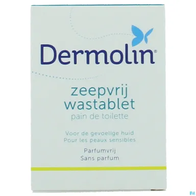 Dermolin Zeepvrij Wastablet Niet Geparfumeerd 100g