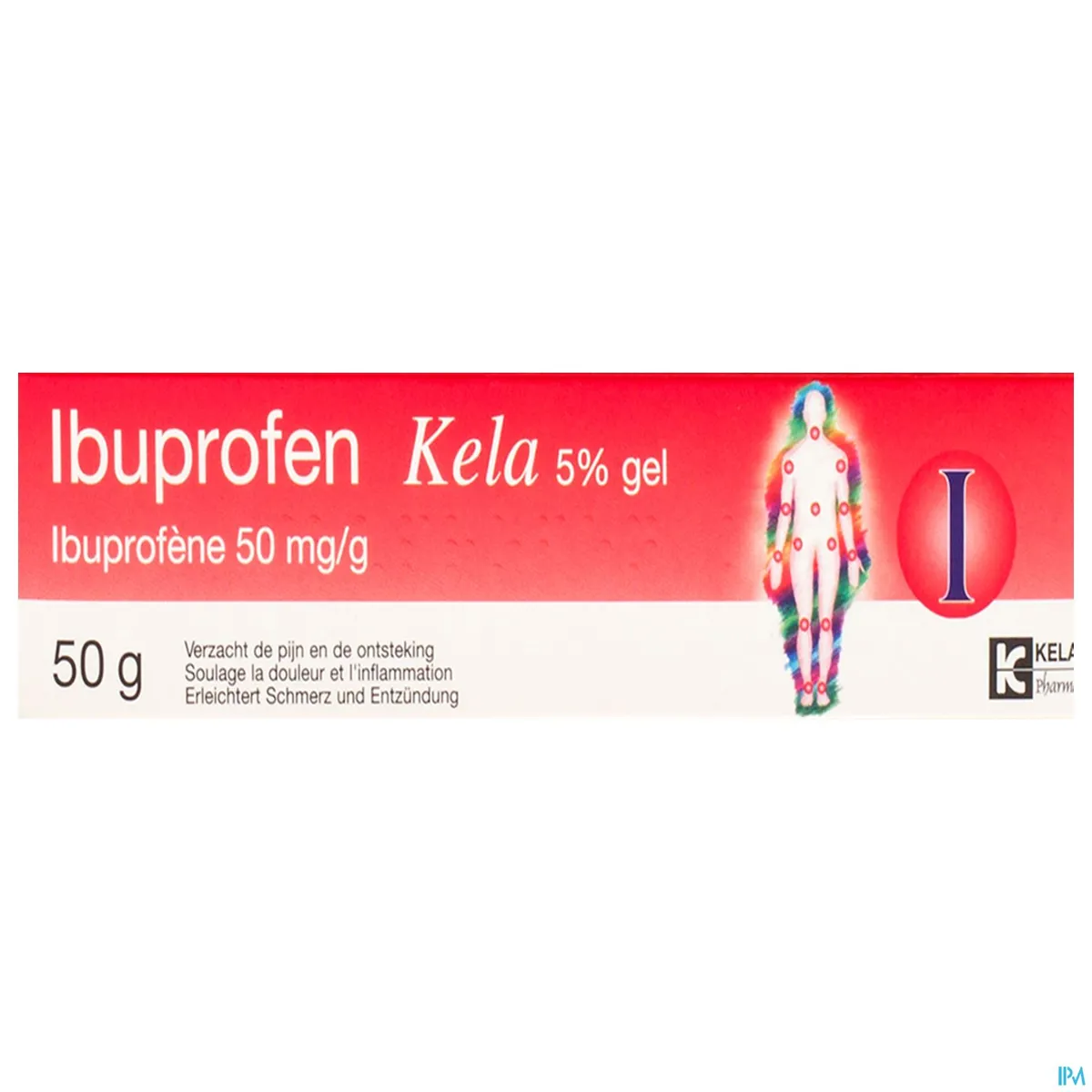 Ibuprofen Kela 5% Gel 50g