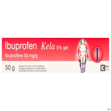 Ibuprofen Kela 5% Gel 50g