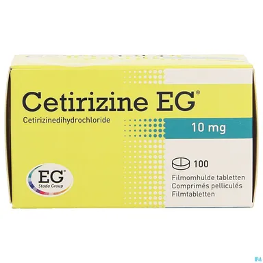 Cetirizine EG 10mg 100 Comprimés