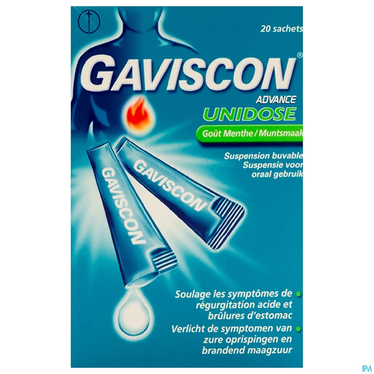 Gaviscon Advance orale suspensie munt 20 zakjes x10ml