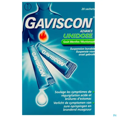 Gaviscon Advance orale suspensie munt 20 zakjes x10ml