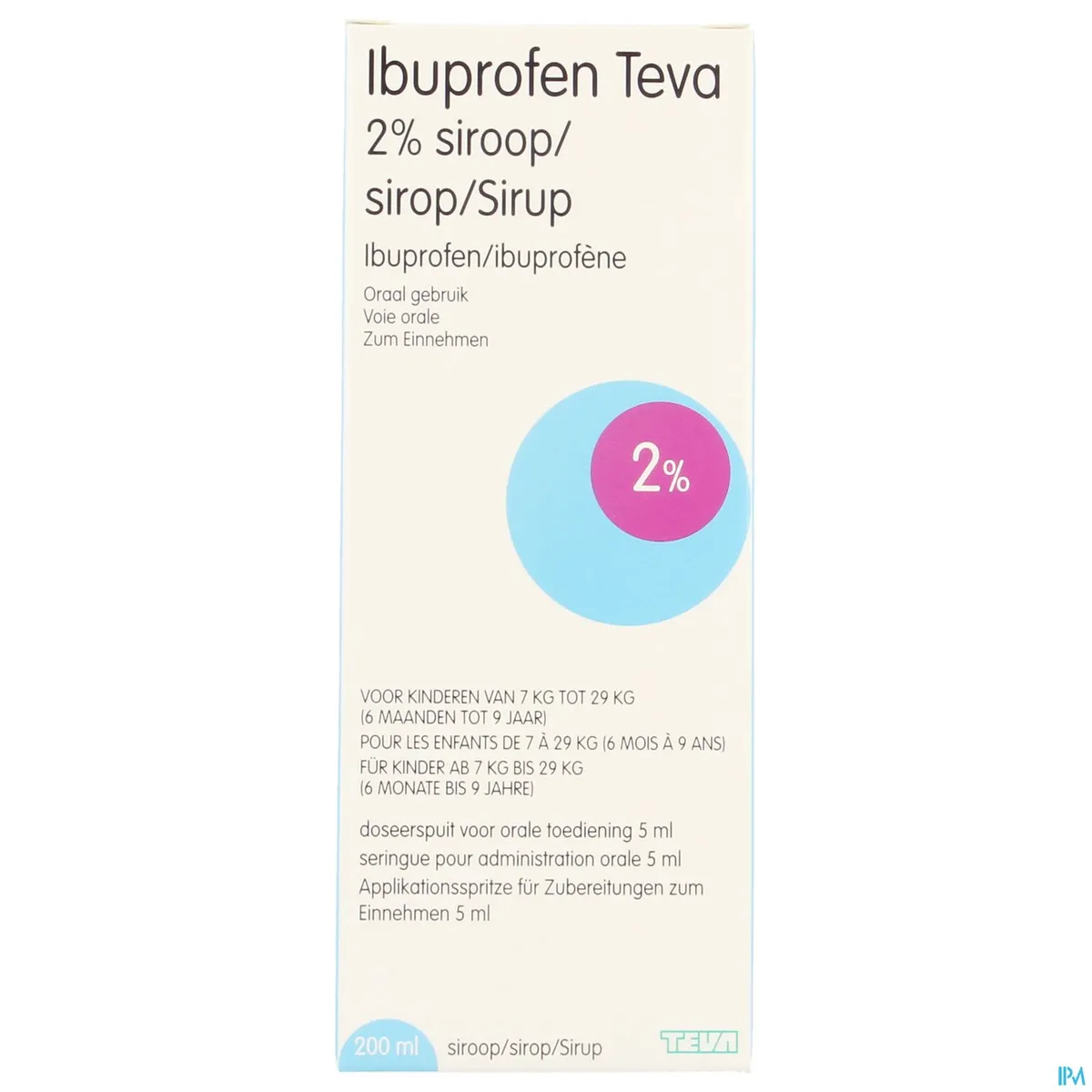 Ibuprofen Ratiopharm 2% Sirop 200ml