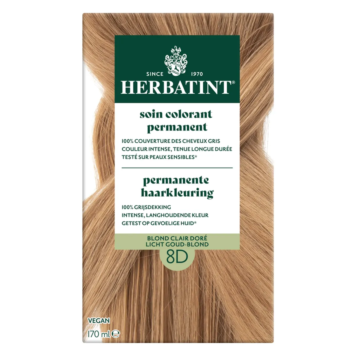 Herbatint Blond Clair Doré 8D