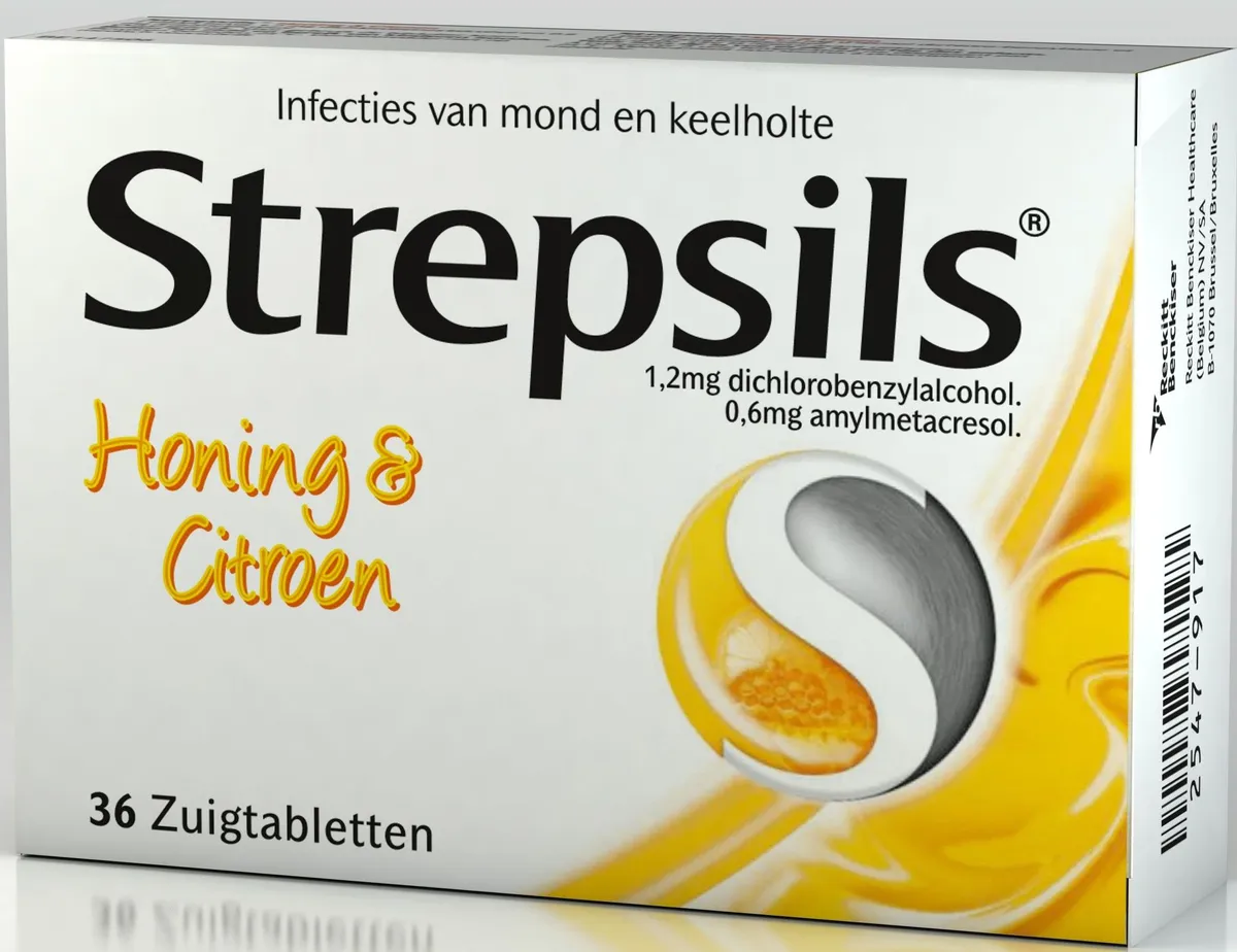 Strepsils Honing Citroen 36 Pastilles