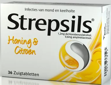 Strepsils Honing Citroen 36 Pastilles