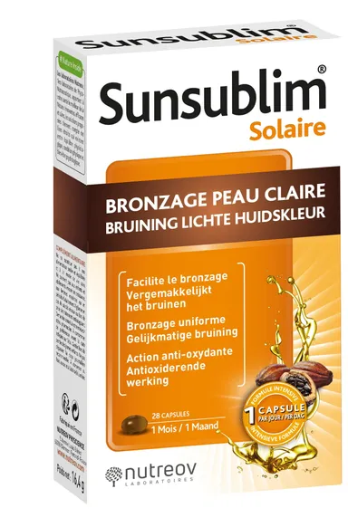 Physcience Sunsublim Bruinen Speciaal Lichte Huid 28 Capsules