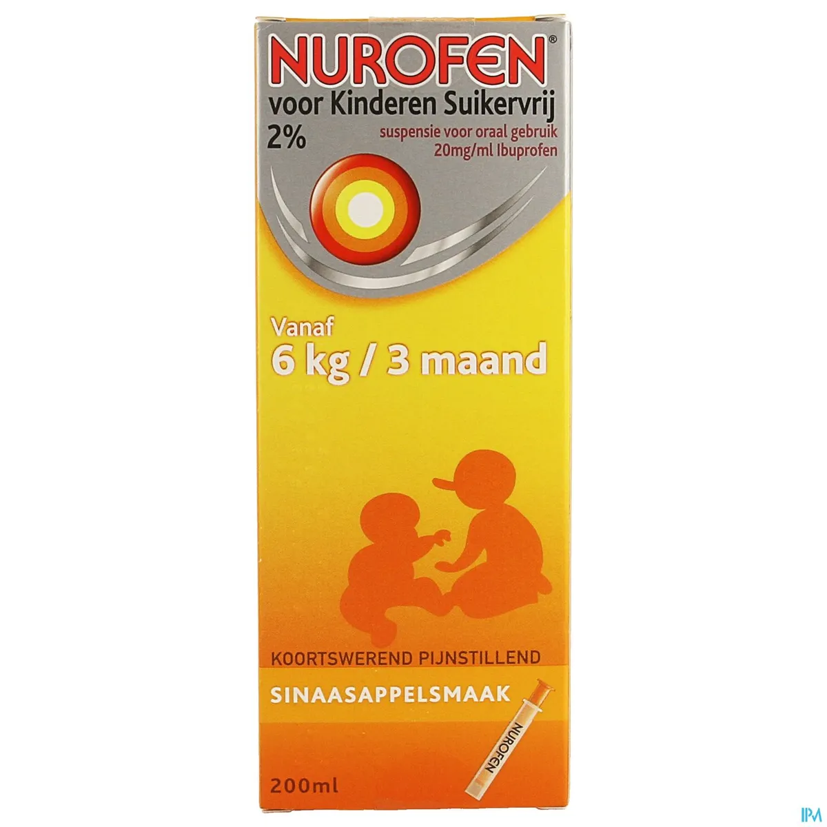 Nurofen Kind Orale Suspensie 2% Sinaasappelmaak 200ml