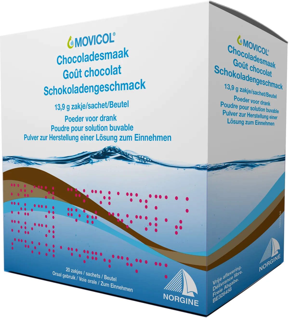 Movicol Chocolat Poudre pour Solution Buvable 20 Sachets