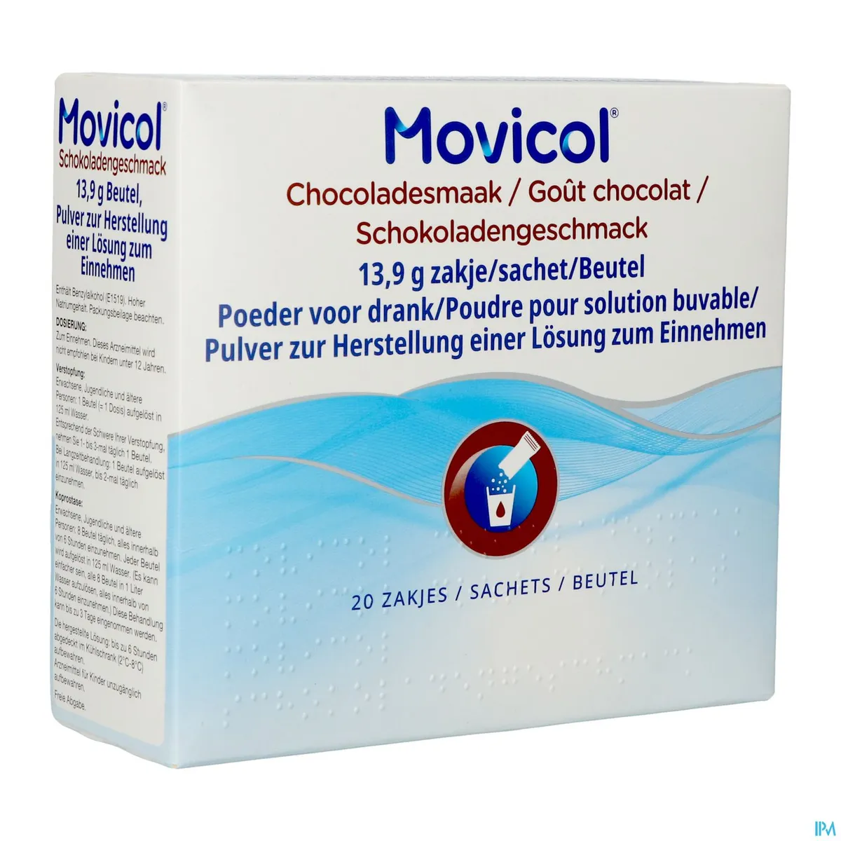 Movicol Chocolade Poeder voor Drinkoplossing 20 Zakjes