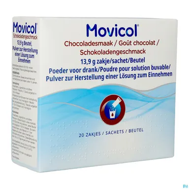 Movicol Chocolade Poeder voor Drinkoplossing 20 Zakjes