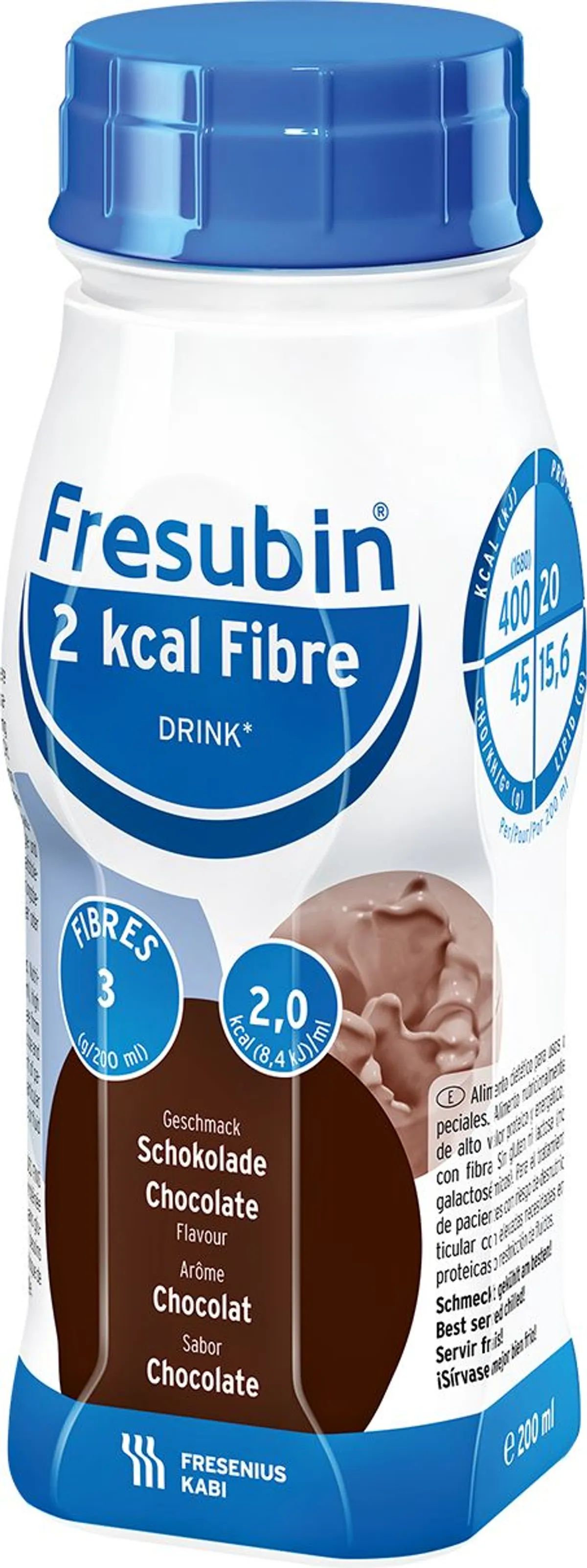 Fresubin 2kcal Fibre Drink Chocolat 4x200ml