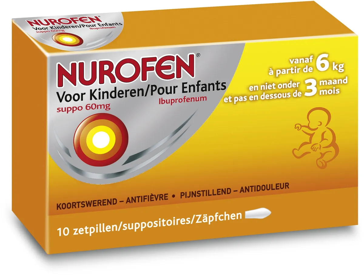 Nurofen Enfant 60mg 10 Suppositoires