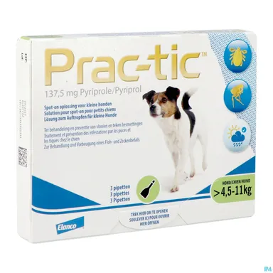 Prac-tic Spot-on A/vlo-teek Kleine Hond pip. 1x3