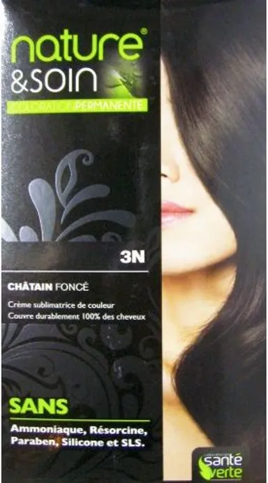 Nature&Soin Coloration Permanente Chatain Foncé 129ml