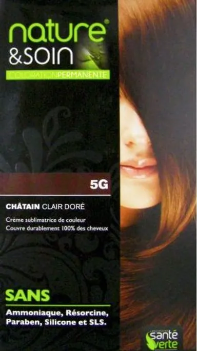 Nature&Soin Coloration Permanente Chatain Clair Doré 129ml