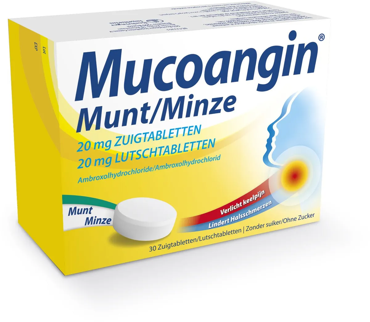 Mucoangin Munt 20mg 30 Zuigpastilles