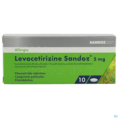 Levocetirizine Sandoz 5mg 10 Tabletten