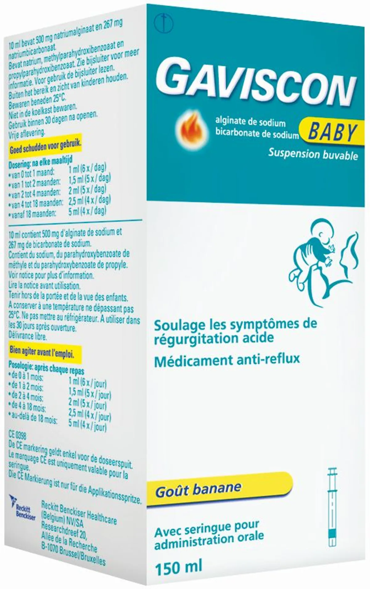 Gaviscon Baby Suspension Buvable 150ml