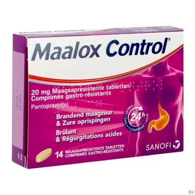 Maalox Control 20 mg Pantoprazol 14 Maagresistente Tabletten