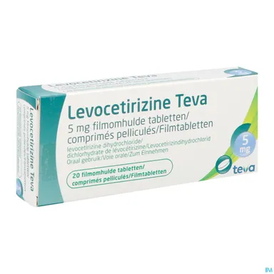 Levocetirizine Teva 5mg 20 Comprimés