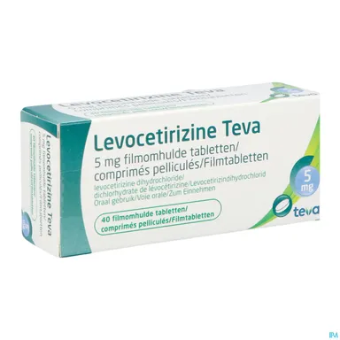Levocetirizine Teva 5mg 40 Tabletten