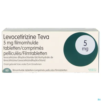 Levocetirizine Teva 5mg 60 Tabletten