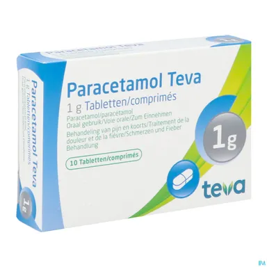 Paracetamol Teva 1g 10 Comprimés