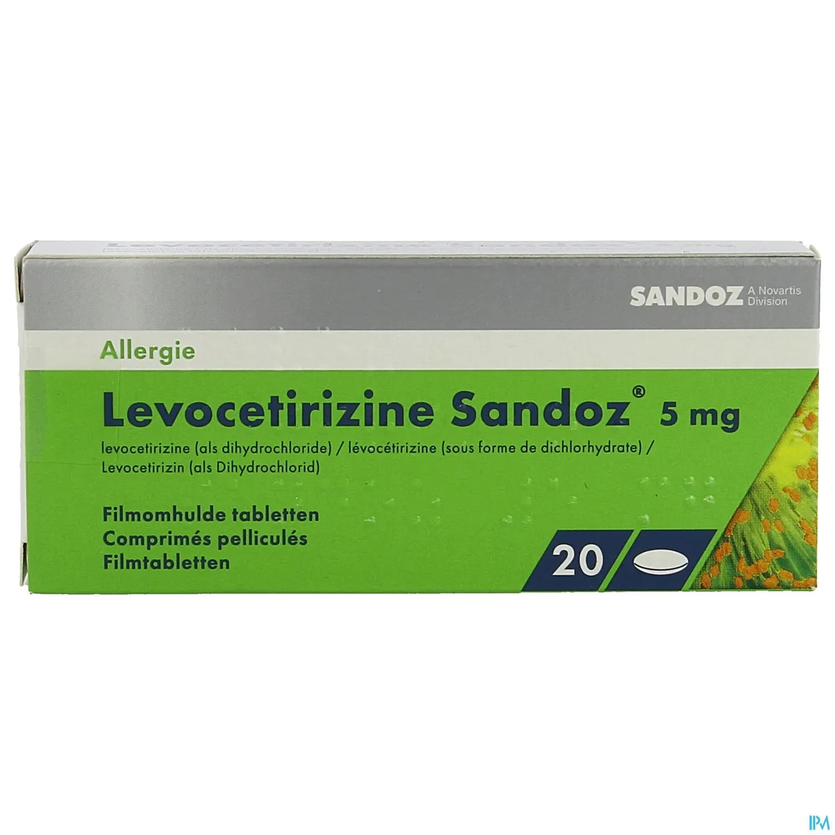 Levocetirizine Sandoz 5mg 20 Tabletten