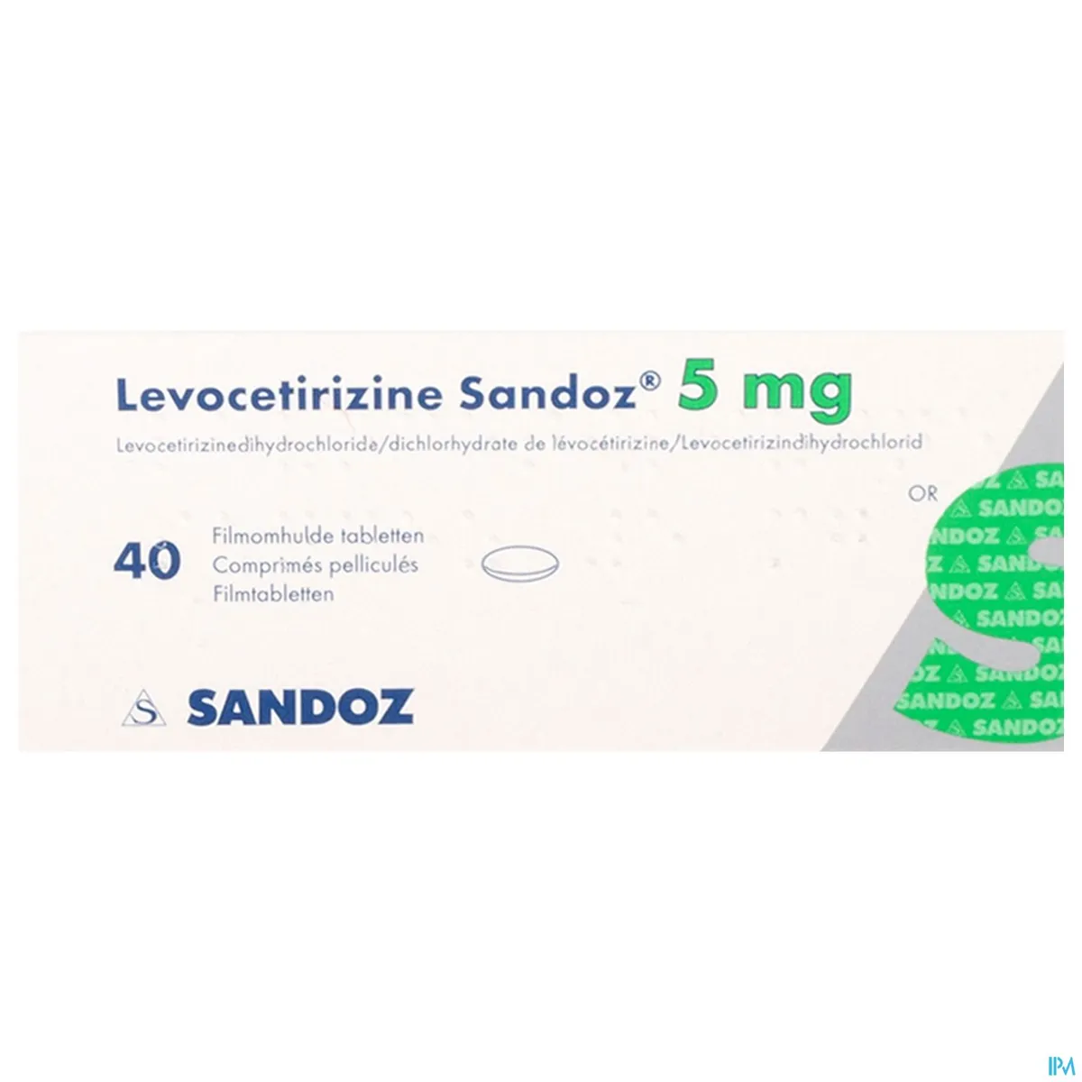 Levocetirizine Sandoz 5mg 40 Tabletten