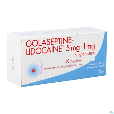Golaseptine Lidocaine 40 zuigtabletten