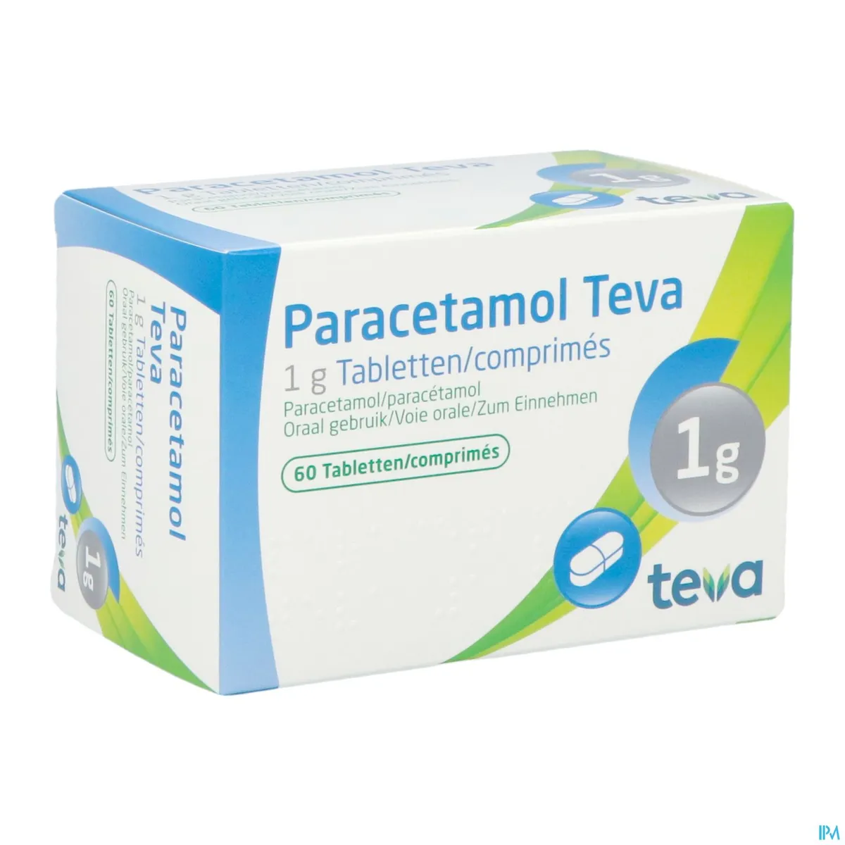 Paracetamol Teva 1g 60 Comprimés