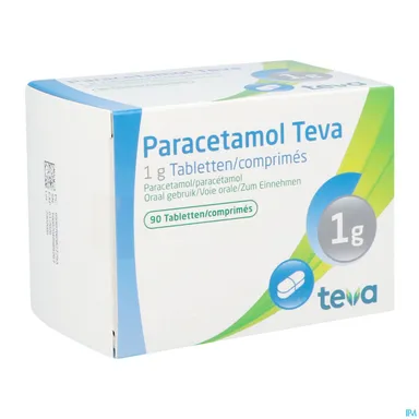 Paracetamol Teva 1g 90 Comprimés