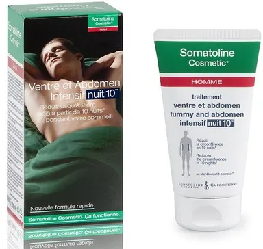 Somatoline Cosmetic Homme Traitement Ventre et Abdomen Intensif Nuit 10 250ml