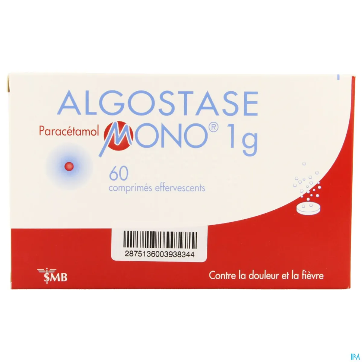 Algostase Mono 1g 60 Comprimés Effervescents