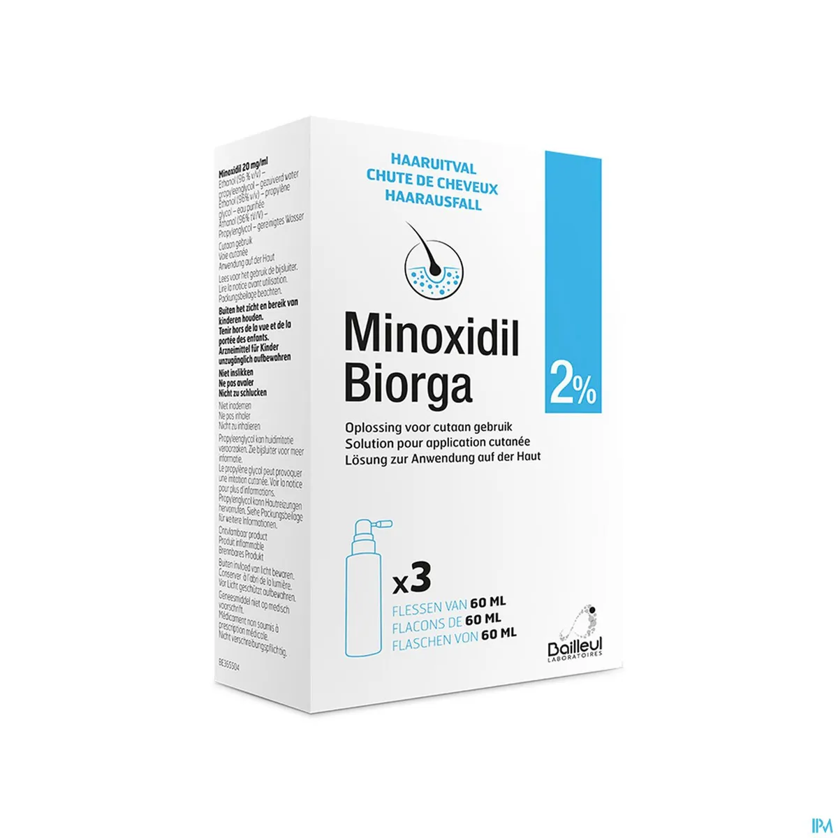 Minoxidil 2% 3 Spray x60ml