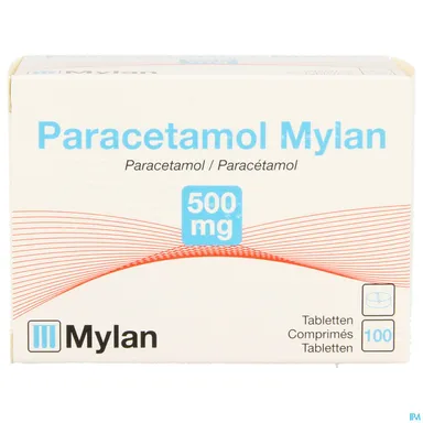 Paracetamol Mylan 500mg 100 Comprimés