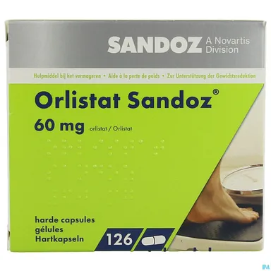 Orlistat Sandoz 60mg 126 Capsules