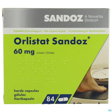 Orlistat Sandoz 60mg 84 Capsules