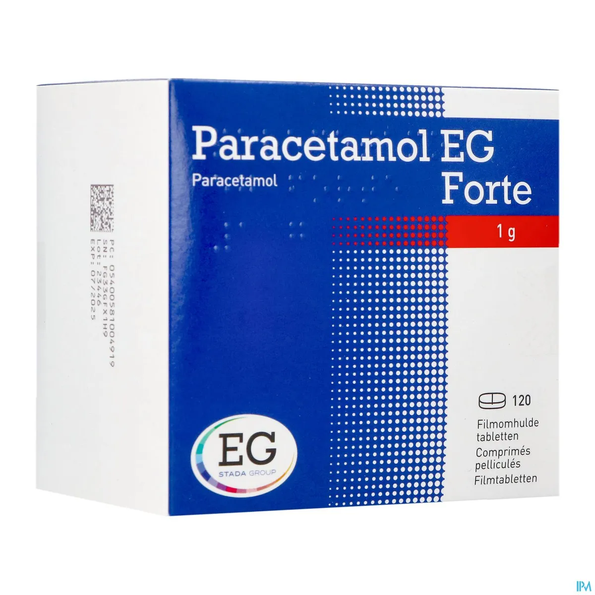Paracetamol EG 1000mg 120 Tabletten
