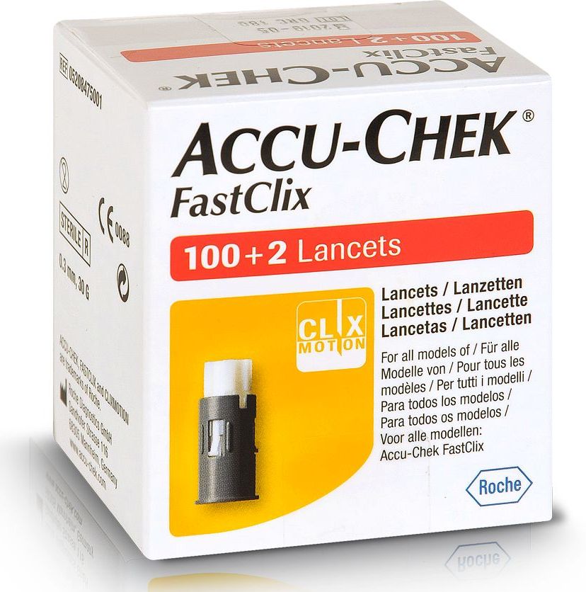 Accu-Chek FastClix 100+2 Lancets - Diabète - Glycémie | Pharmacie en ...