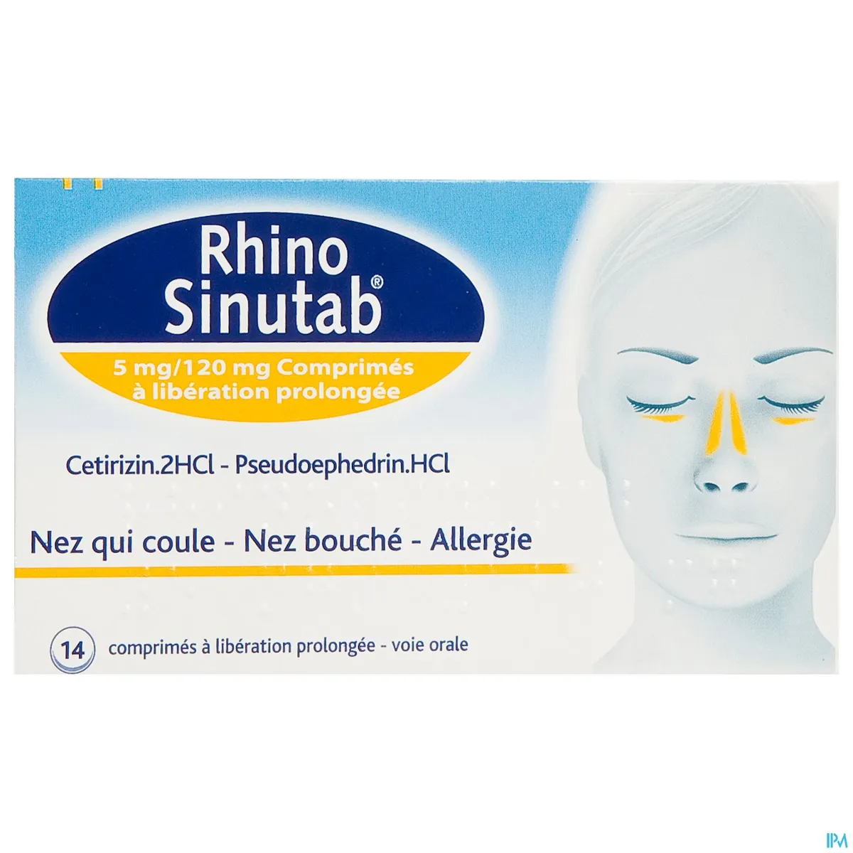 Rhino Sinutab 120mg/5mg 14 Comprimés