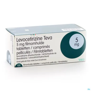 Levocetirizine Teva 5mg 100 Tabletten