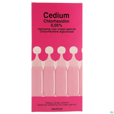 Cedium Chlorhexidini 0,05% Unidoses 24x10ml