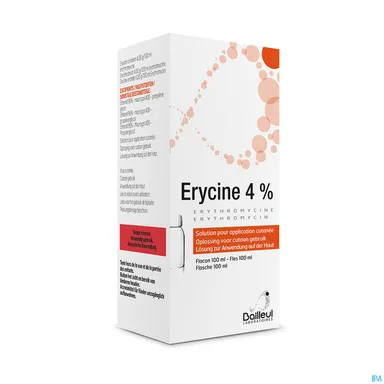 Erycine 4 % oplossing voor gebruik op de huid 100ml