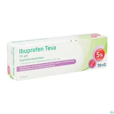 Ibuprofen Teva 5% Gel 120g