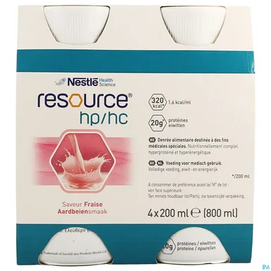 Resource HP / HC Aardbei 4 Flessen x200ml