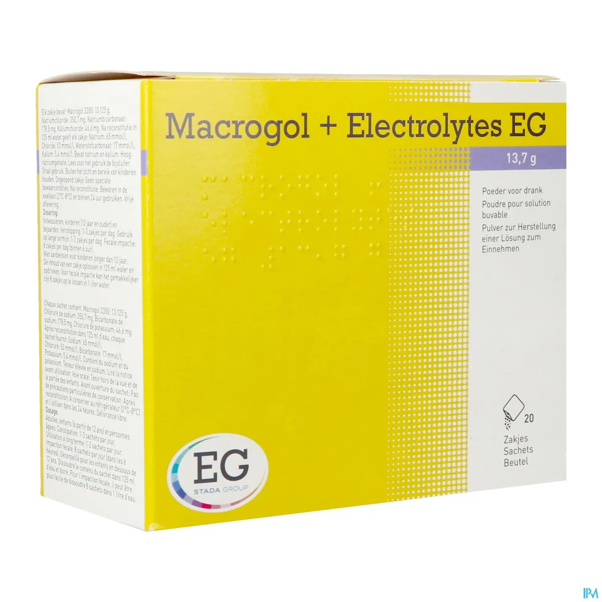 Macrogol + Electrolytes EG 20 Sachets de Poudre